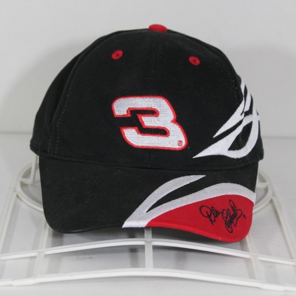 Winners Circle Other - Vintage Dale Earnhardt Nascar Flames Hat Cap Black